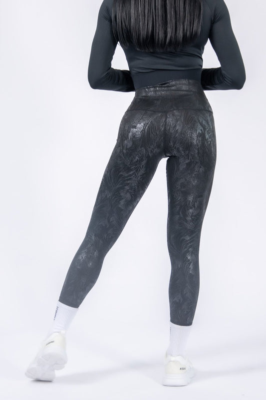 Leggings noirs décontractés et ajustés