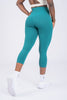 Soft-Skin Capri Laguna-Green Leggings