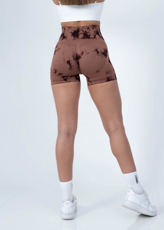 Short Fitness Splash Chocolat