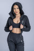 Crop Hoodie UrbanWear Black