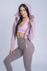 Crop Hoodie UrbanWear Pink-Peony