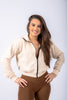 Women's hoodie Zip-Up Joy Beige