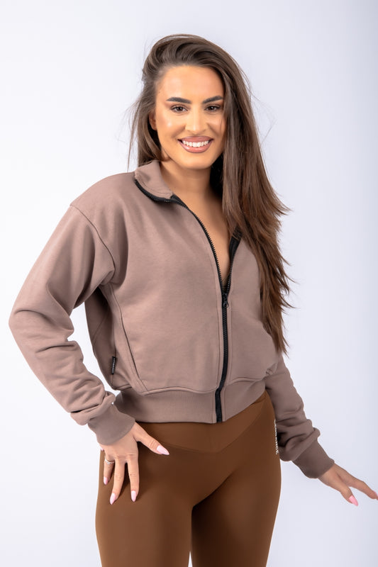 Women's hoodie Zip-Up Joy Coffee