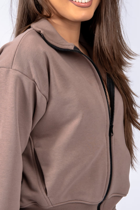 Women's hoodie Zip-Up Joy Coffee