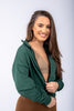 Women's hoodie Zip-Up Joy Forest-Green