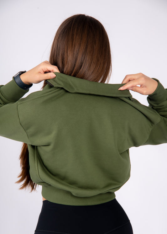 Women's hoodie Zip-Up Joy Green