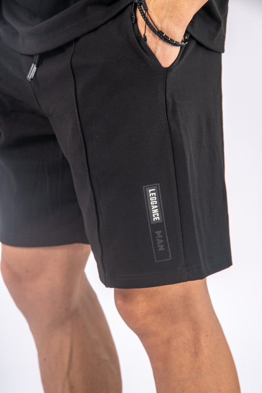 Men's Gym Shorts LEGGANCE MAN Black Shorts